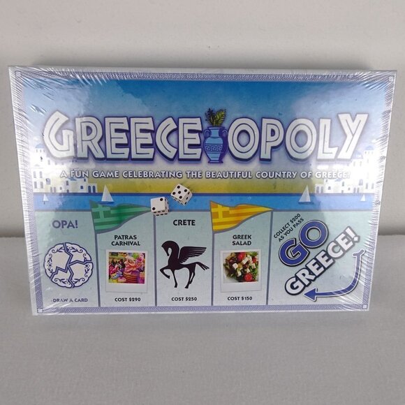 Greece Opoly Monopoly Board Game RARE Greek Theme New - Picture 6 of 13